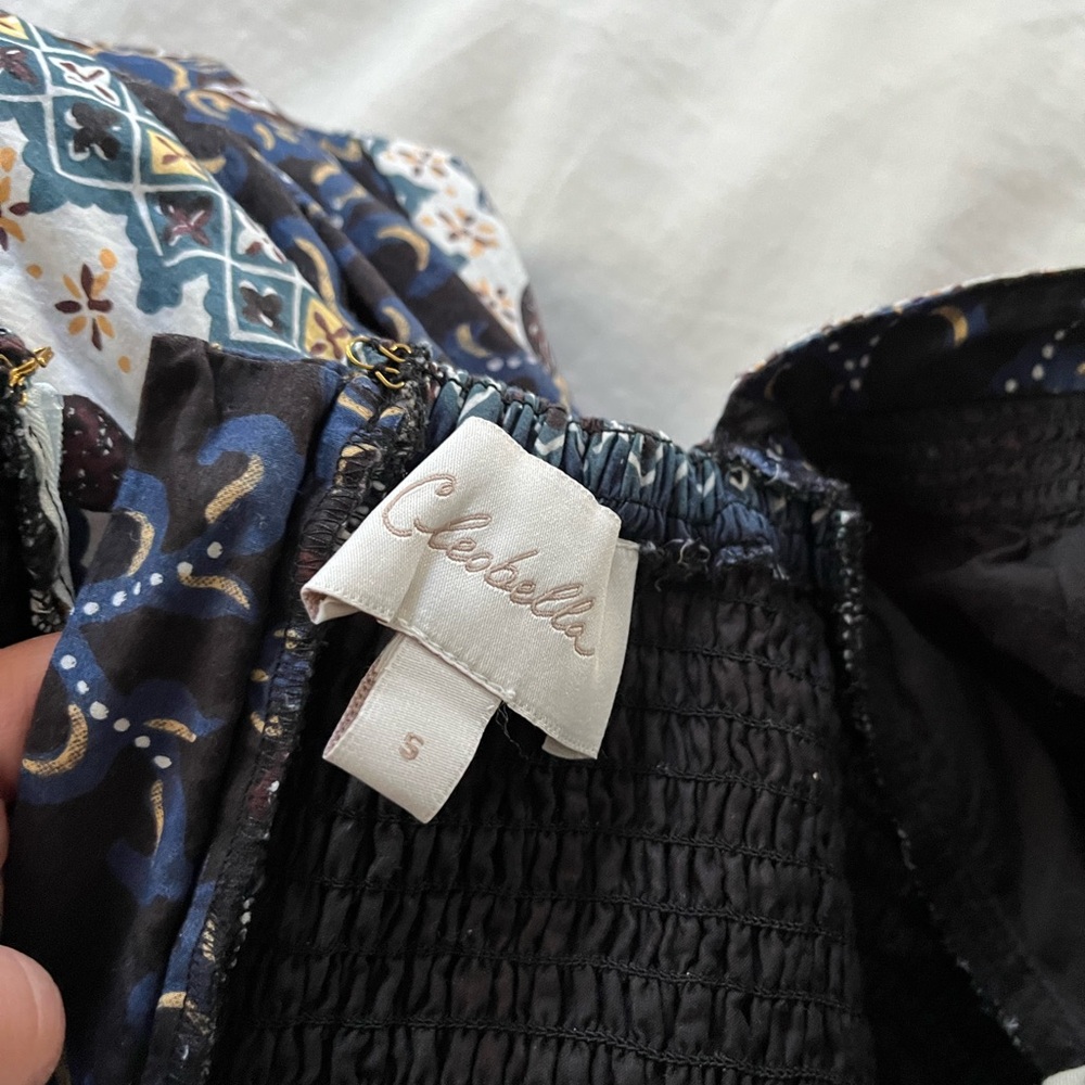 Cleobella Elegant Floral Maxi Dress with Puff Sleeves - Picture 4 of 5